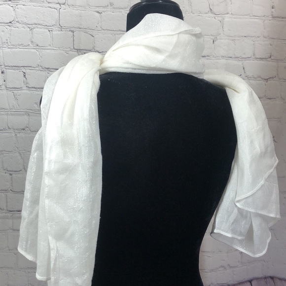 Calvin Klein Accessories - Calvin Klein white scarf
